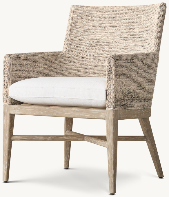 Marisol Seagrass Track Dining Armchair