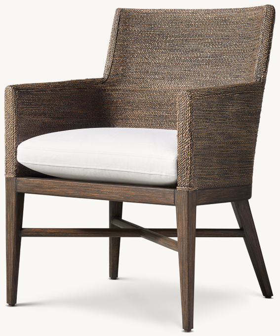 Marisol Seagrass Track Dining Armchair