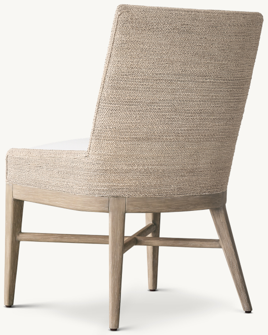 Marisol Seagrass Track Arm Dining Side Chair RH