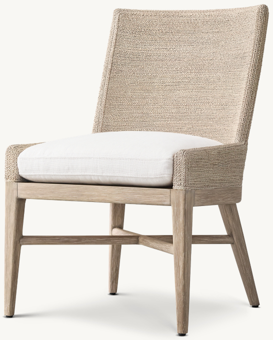 Marisol Seagrass Track Arm Dining Side Chair