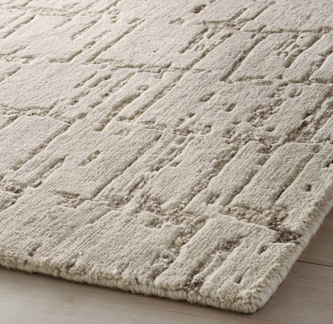 Overhead view of Oscillo Rug - Made-To-Order - Round 