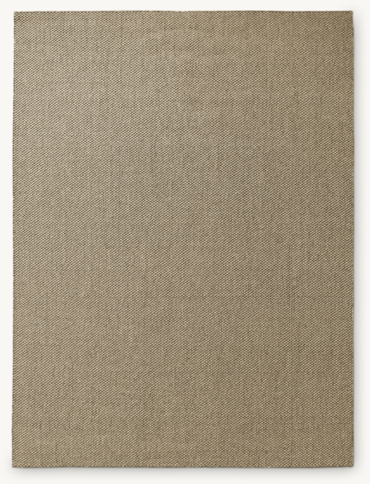 Overhead view of Sereno Sisal Rug - Cut-To-Order 