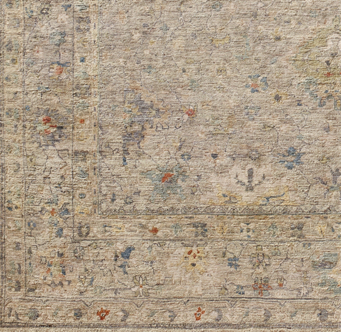 Overhead view of Arbora Wool Rug Swatch 