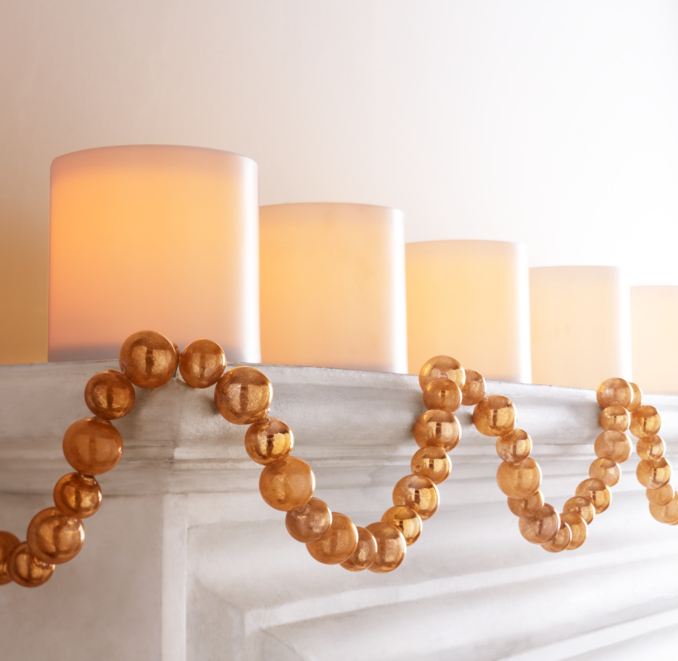 Large Beaded Garland Gold