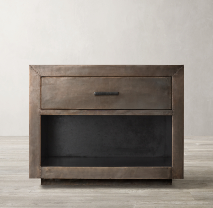 La Salle MetalWrapped Open Nightstand