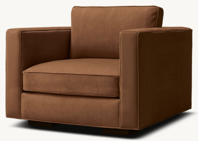 Maddox Slim-Arm Leather Chair