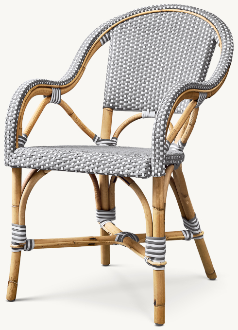 Three Quarter view of St. Germain Resin Dining Armchair 