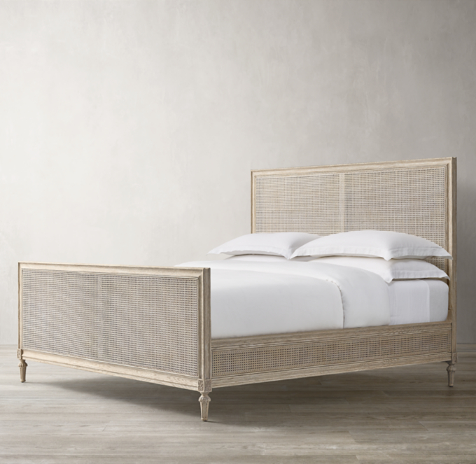 Maison Cane Bed with Footboard
