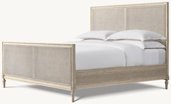 Maison Cane Bed with Footboard