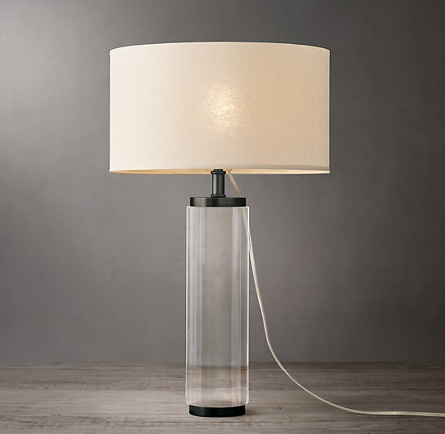 Cylindrical Column Crystal Table Lamp, Hexagonal Column Crystal Table Lamp