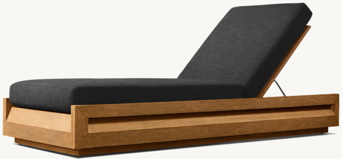 Three Quarter view of Paloma Chaise Cushions 