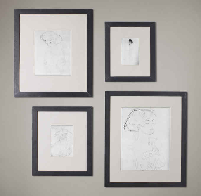 Black Metal Wide Gallery Frames