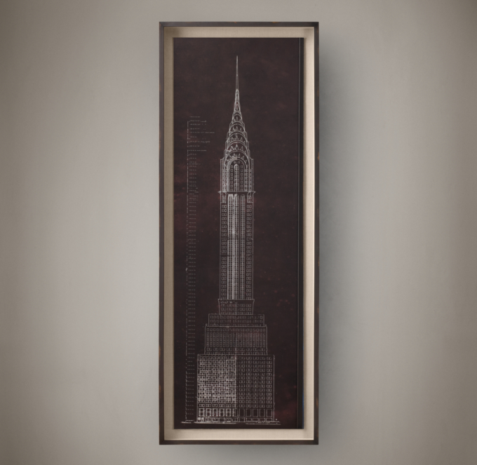 Blueprint of chrysler building #3