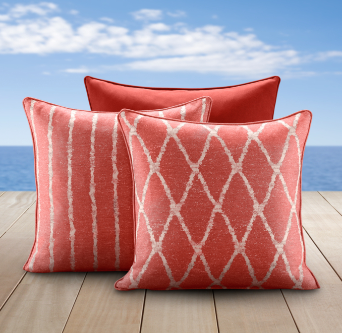 Sunbrella® Marrakesh Outdoor Pillow Persimmon