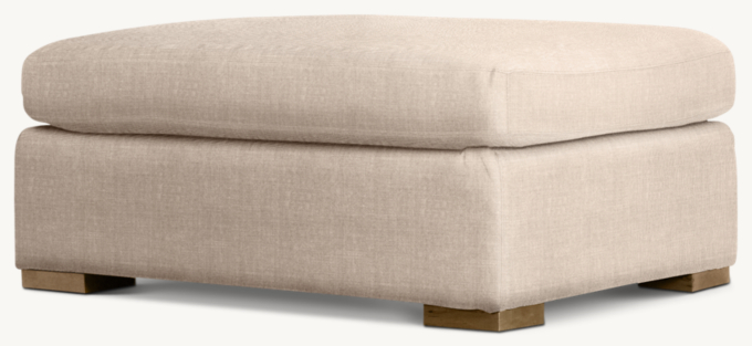 Belgian Track Arm Ottoman