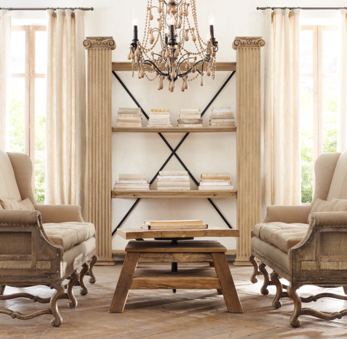 Restoration hardware style chandelier sales