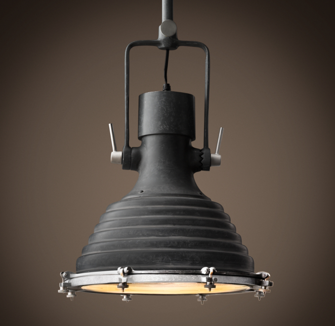 Maritime 19 Pendant Weathered Zinc