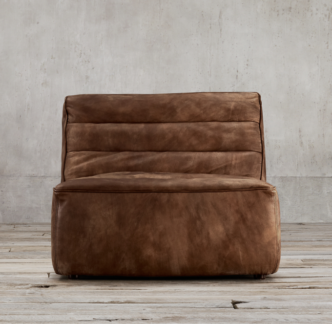 Chelsea Leather Armless Chair