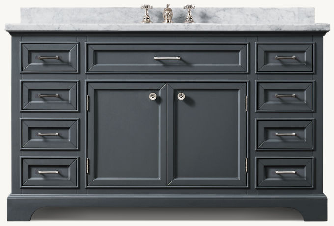 Kent 48 in. White Single Vanity Base Kent 48 in. White Single Vanity Base
