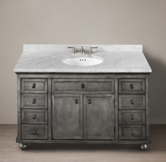 Annecy MetalWrapped ExtraWide Single Vanity Sink