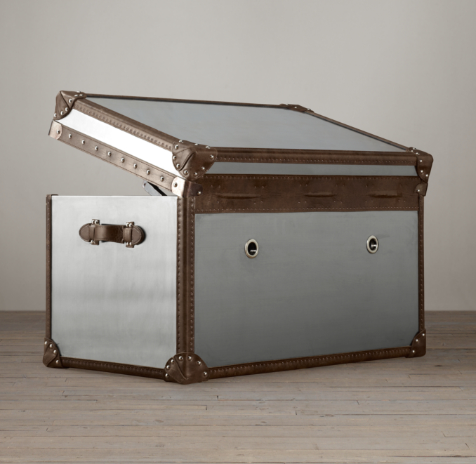 Mayfair Steamer Trunk Tall Coffee Table