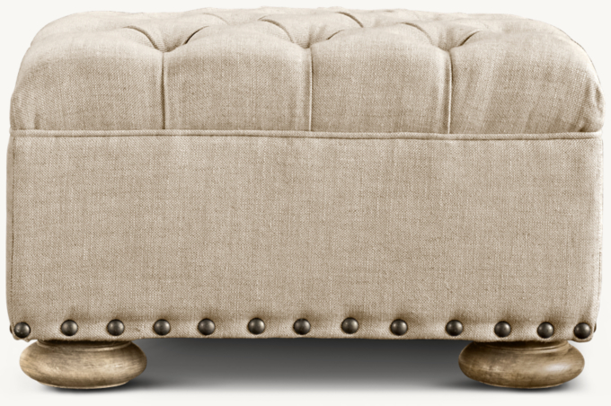 Churchill Ottoman with Nailheads