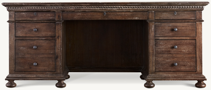 Academy Task Table Lamp - Antique Brass | RH