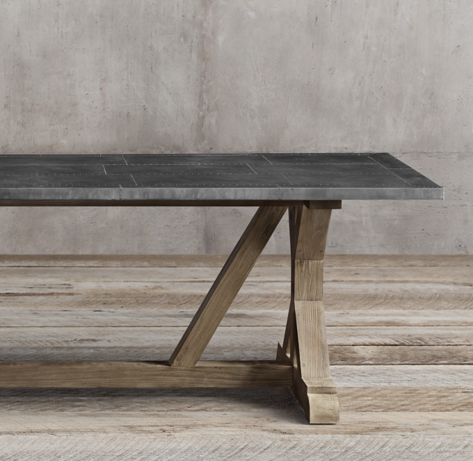 Railroad Tie Rectangular Dining Table