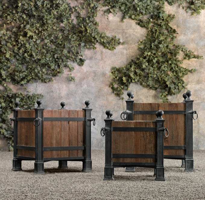 Versailles Wood Panel Planters