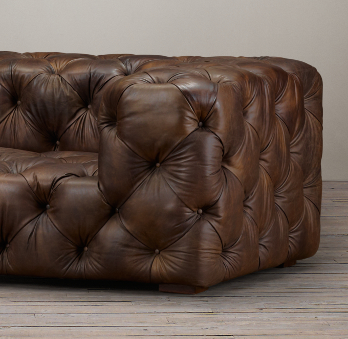 7 Soho Tufted Leather Sofa