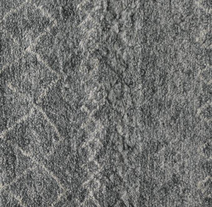 Etched HandKnotted Wool Rug Swatch