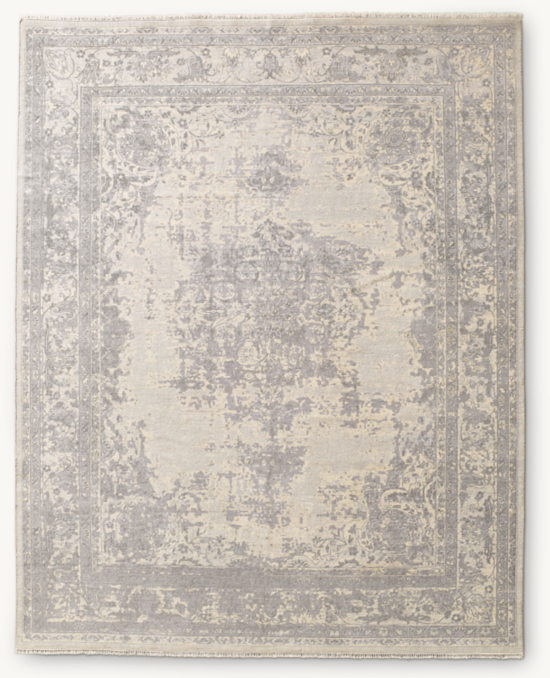 Overhead view of Oudrey Wool Rug 