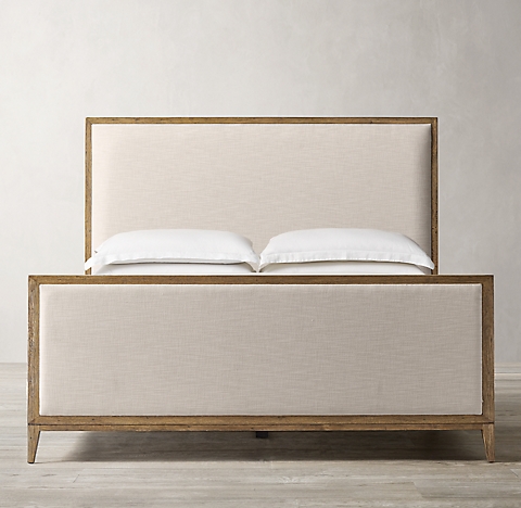 Fabric Beds Rh, Linen Headboard Bed Frame