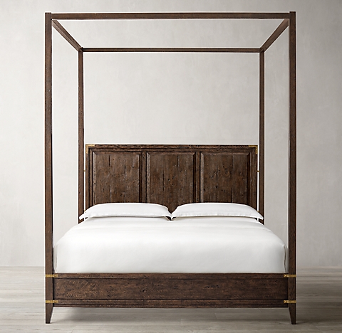 Canopy Beds Rh, Wood Canopy Bed Frame Full Size