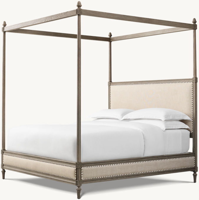 Maison Fabric Panel Canopy Bed