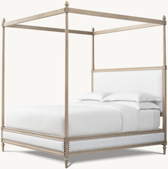 Maison Fabric Panel Canopy Bed