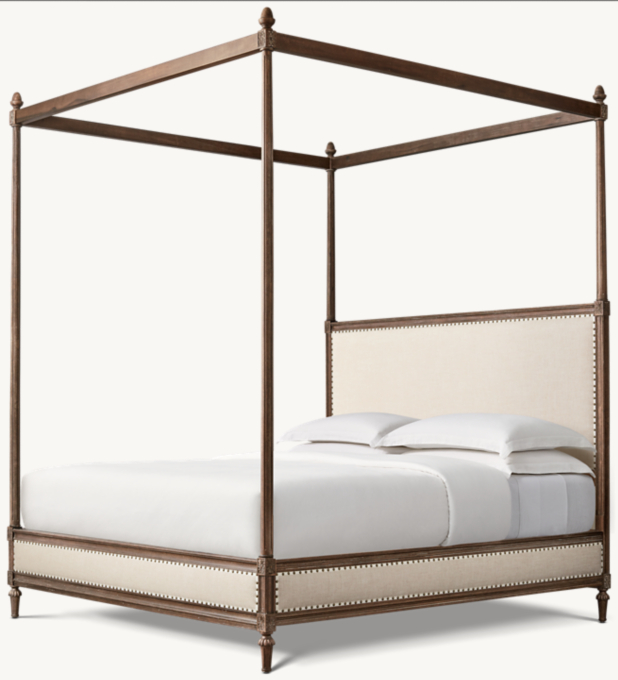 Maison Fabric Panel Canopy Bed