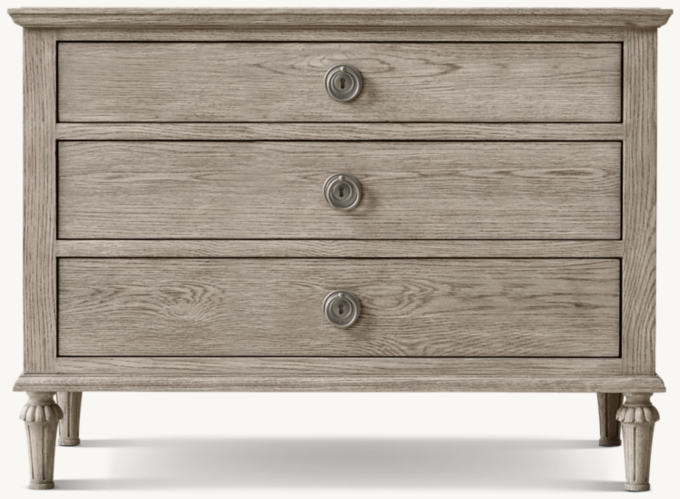 38&#34; nightstand shown in Antiqued Grey Oak.