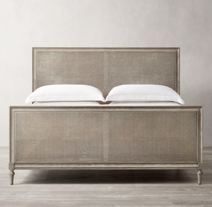Maison Cane Bed with Footboard