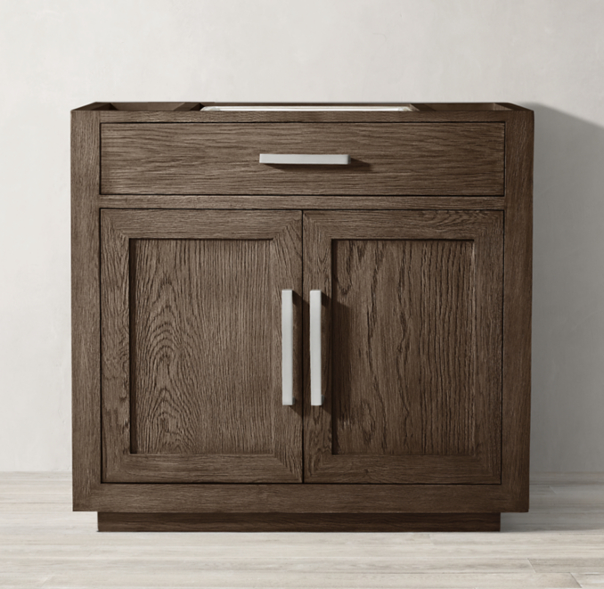 Kempton Oak Single Vanity Base