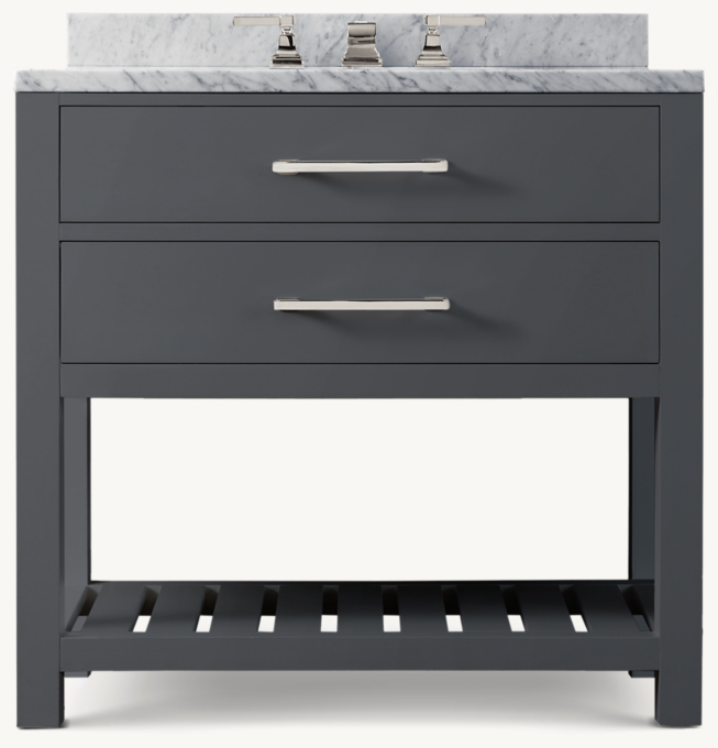 Hutton 2-Drawer Single Washstand