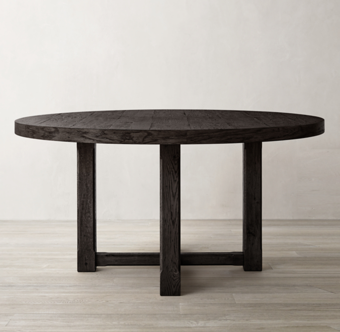 Cayden Campaign Round Dining Table