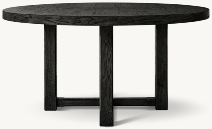 Cayden campaign round dining table discount