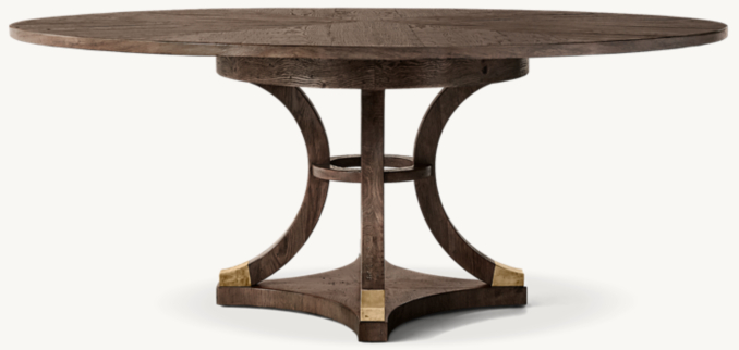 Front view of Addison Round Dining Table 