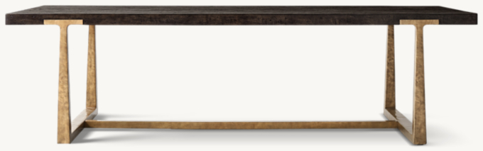 Restoration hardware t brace dining table discount
