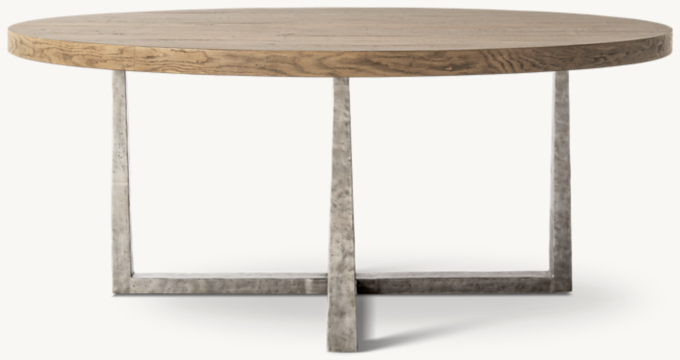 T-Brace Round Dining Table