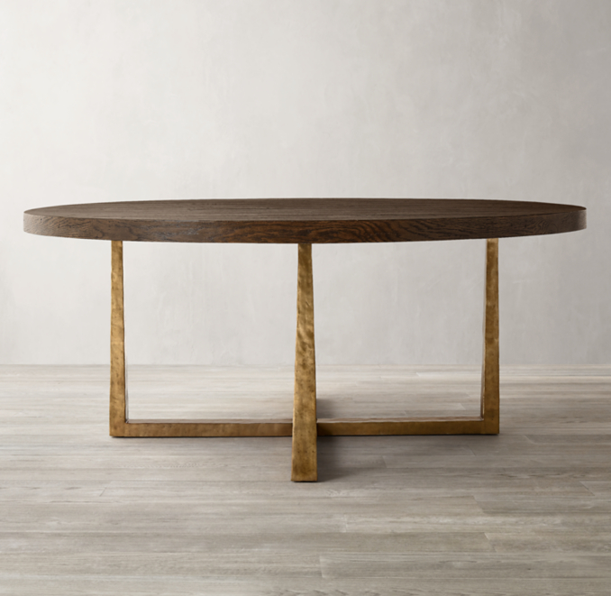 T-Brace Round Dining Table