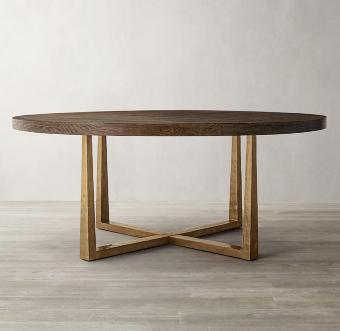 T-Brace Round Dining Table