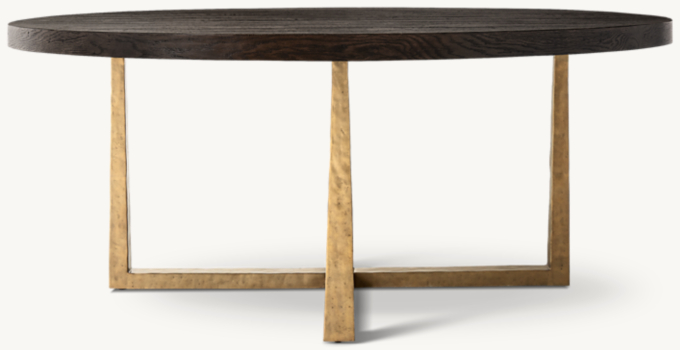 T-Brace Round Dining Table