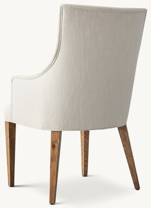 Ella Fabric Dining Armchair RH